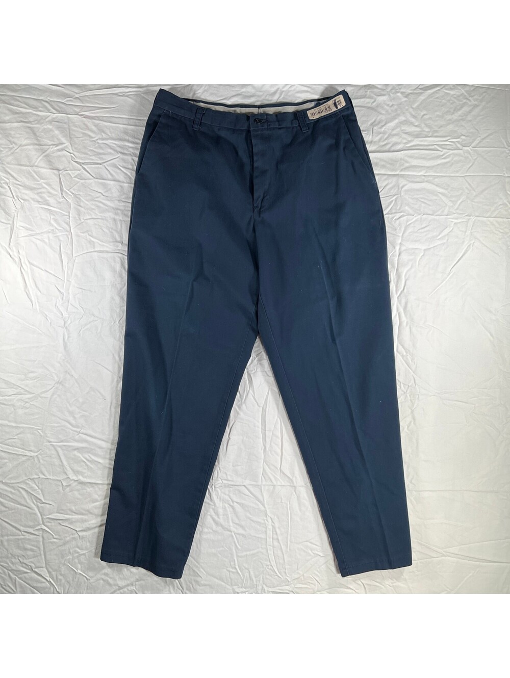 Cintas ComfortFLEX 945-20 Navy Work Pants Size 34 Flat Front Uniform